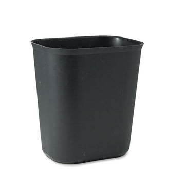 Rubbermaid® Commercial Fire-resistant Wastebasket, Rectangular, Fiberglass, 3.5 Gal, Black freeshipping - TVN Wholesale
